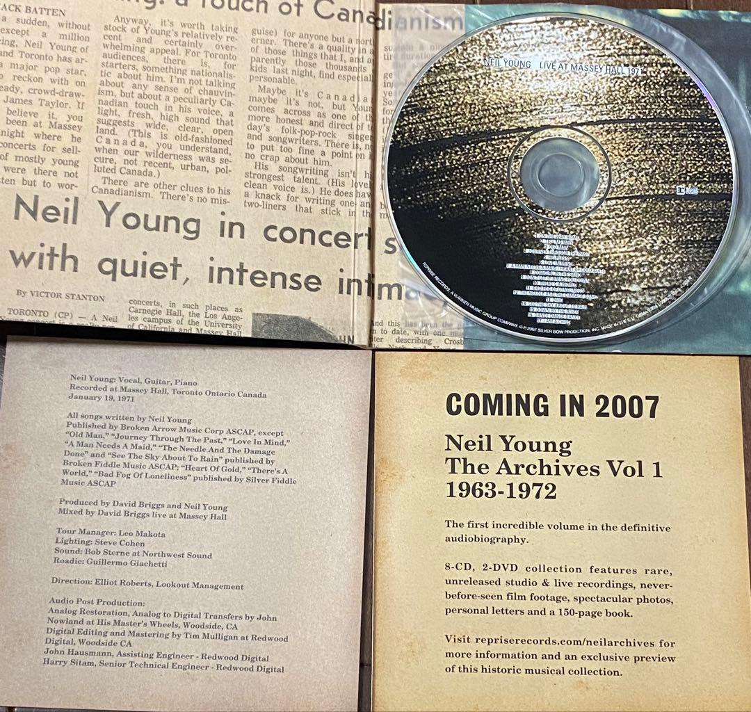 Neil Young Massey Hall 1971 CD Paper Sleeve Japan Import Edition