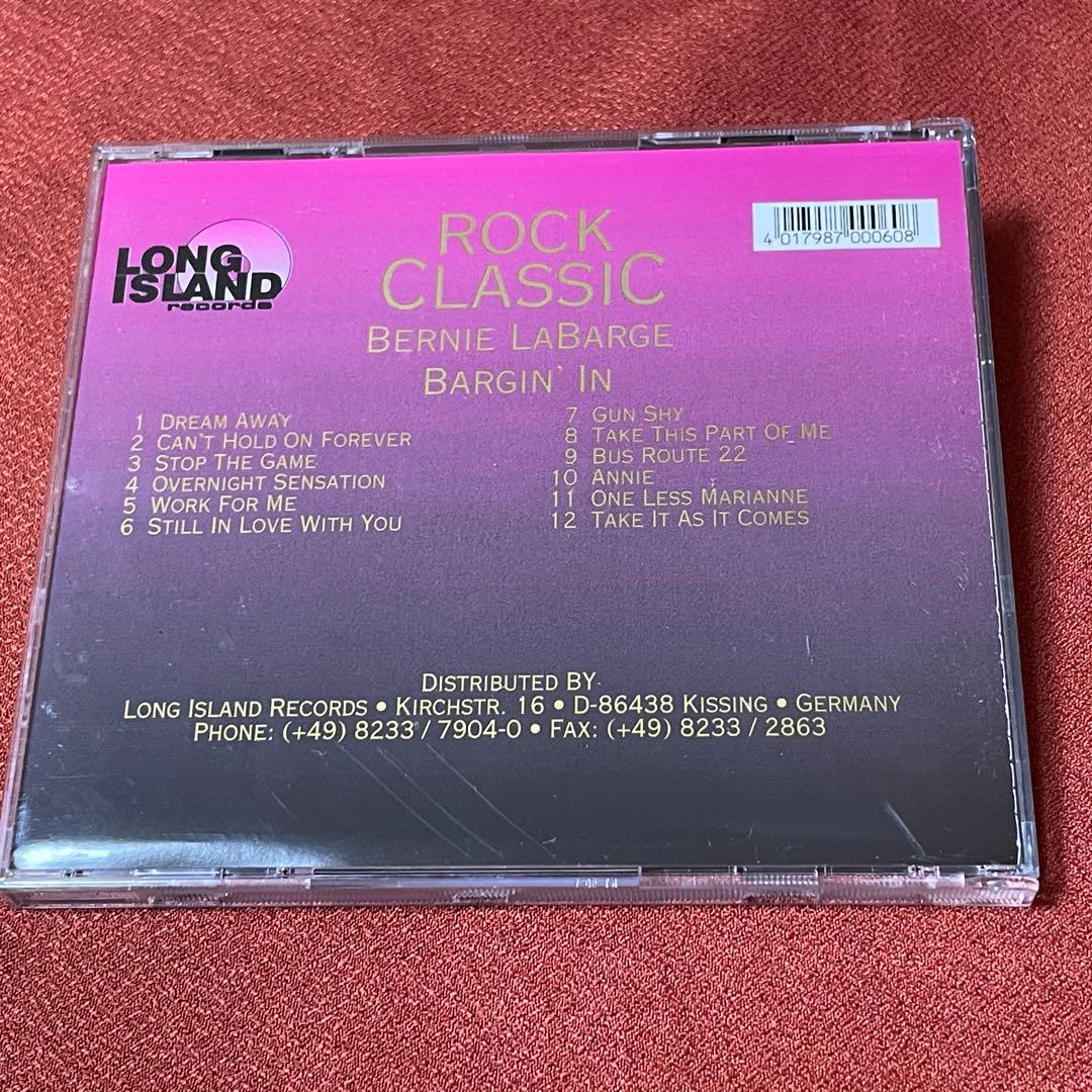 Bernie LaBarge Bargin' In CD Long Island Records Limited Edition AOR Melodic