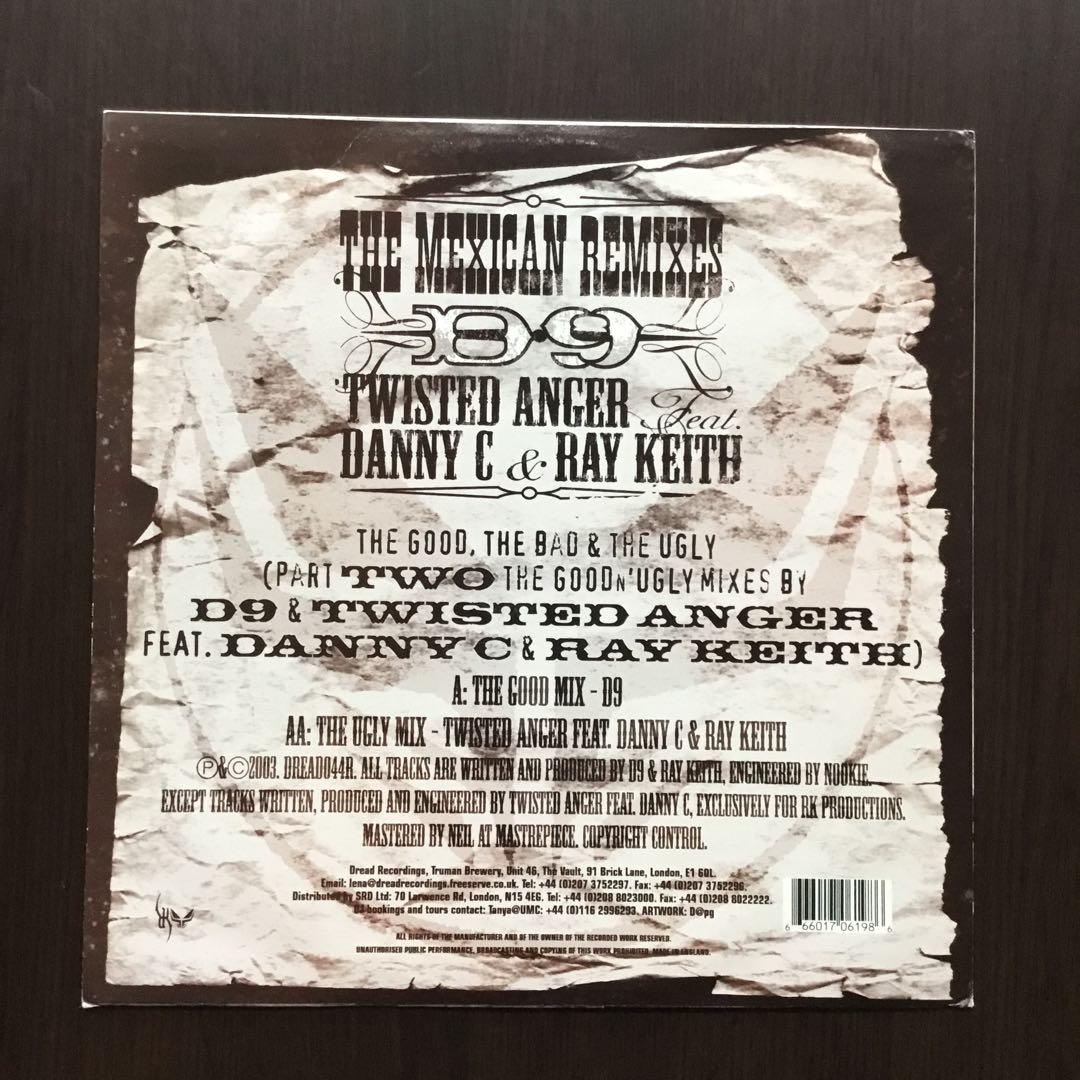 D9 & Twisted Anger - The Mexican Remixes Part Two 12" Drum & Bass Vinyl 2003