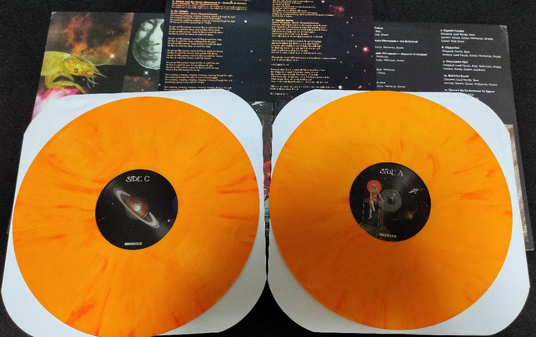 The Claypool Lennon Delirium Monolith of Phobos 2LP Orange Marble Vinyl Record