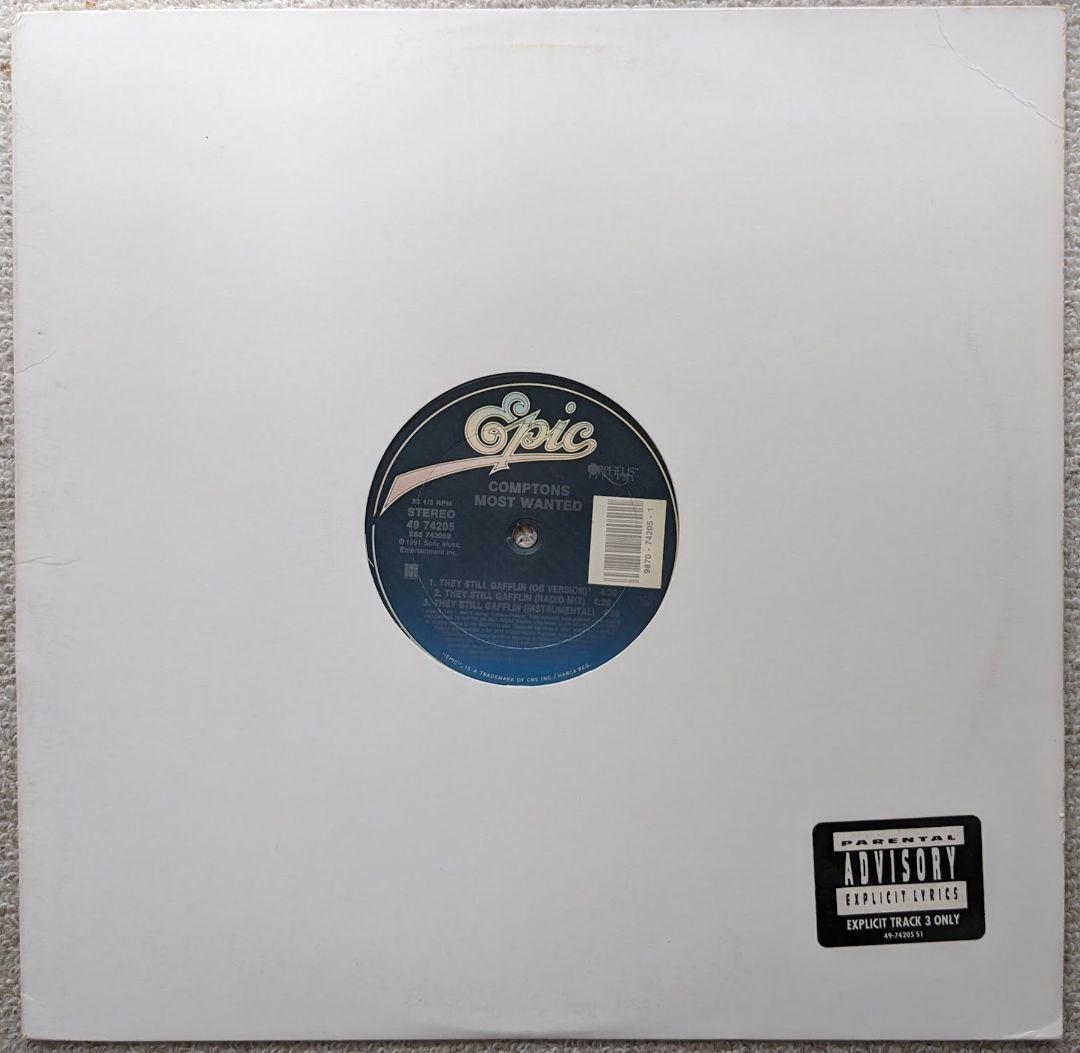 Comptons Most Wanted - Compton's Lynchin' / They Still Gafflin' 12" Vinyl 1991 U