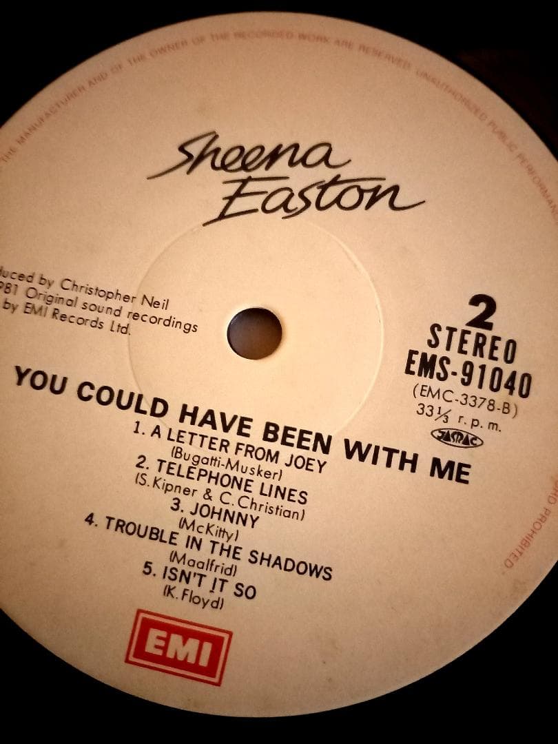 Sheena Easton - You Could Have Been With Me LP Japan Obi Vinyl Record