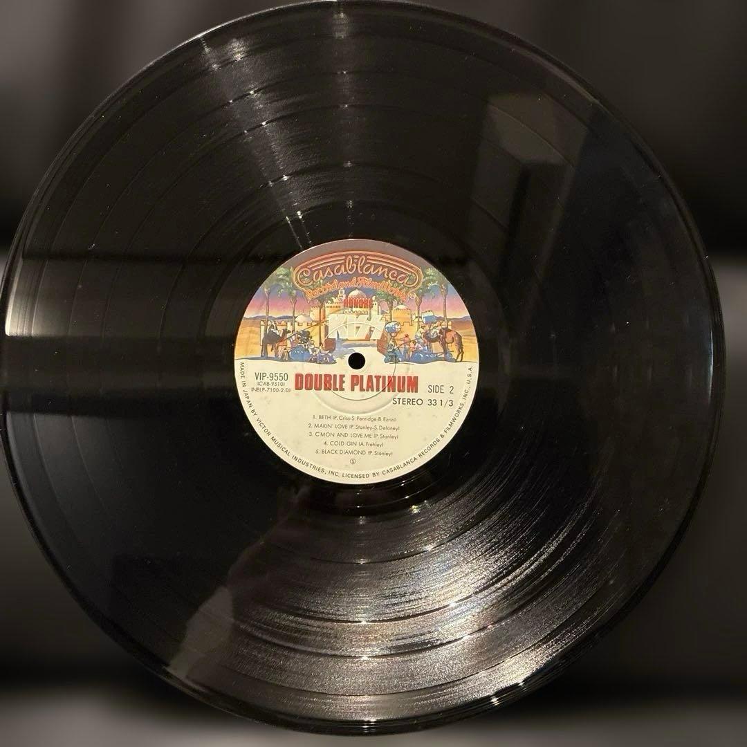 KISS Double Platinum 2LP Japan Vinyl Record VIP-9549-50 w/ Obi & Liner Notes