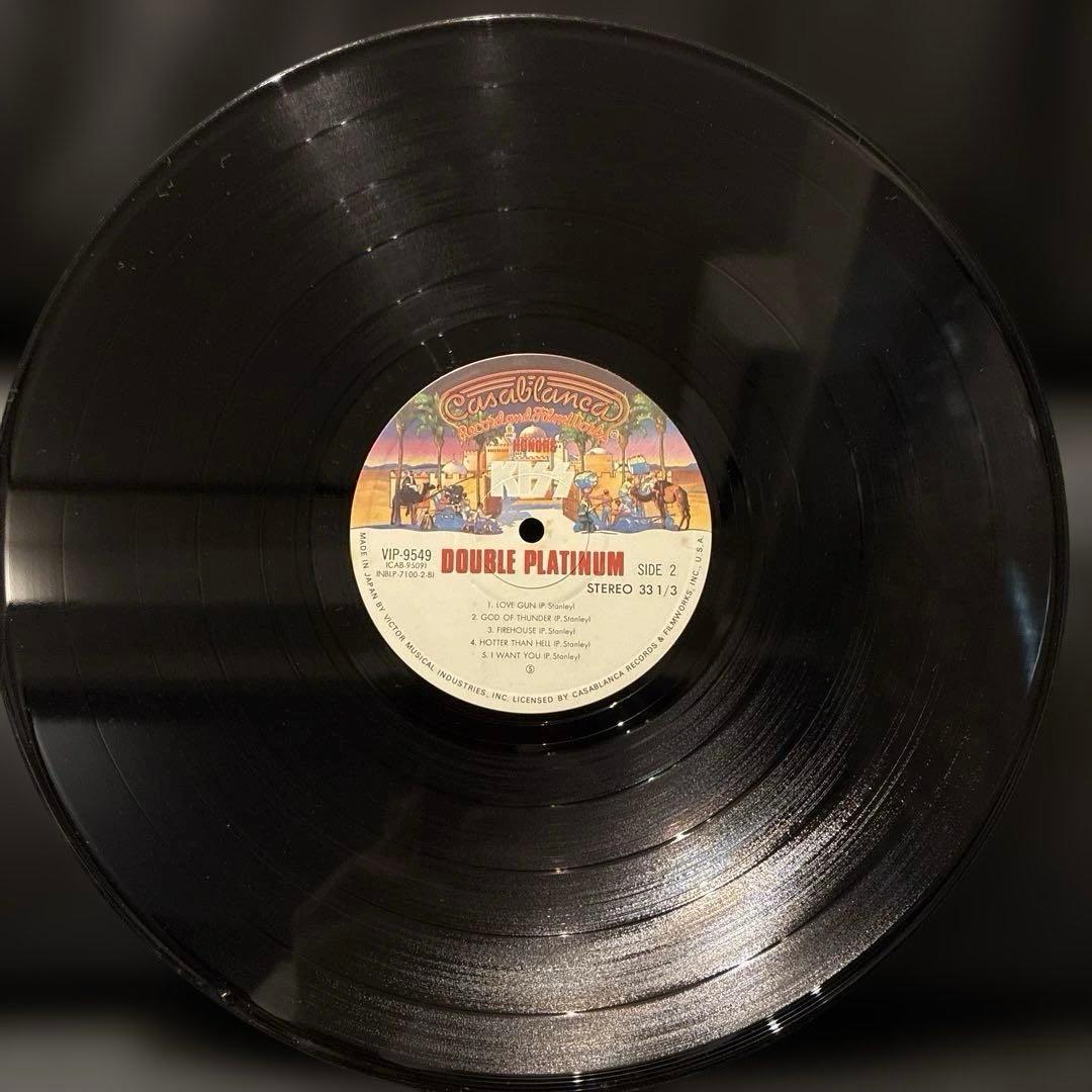 KISS Double Platinum 2LP Japan Vinyl Record VIP-9549-50 w/ Obi & Liner Notes