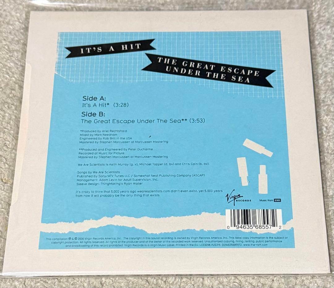We Are Scientists It's A Hit Red Vinyl 7" Limited Edition Used | Japansoundstore