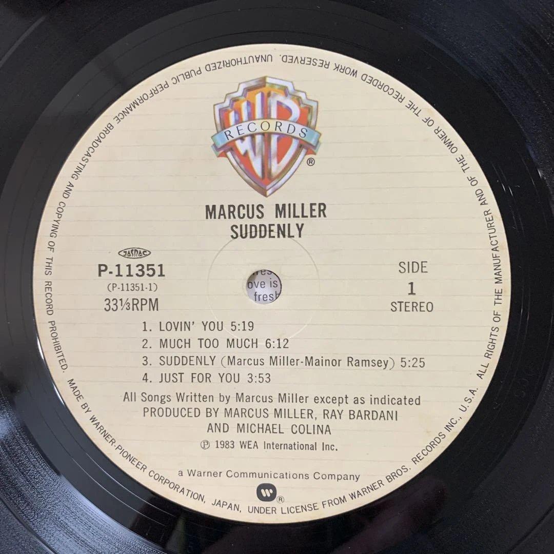 Marcus Miller - Suddenly LP 1983 Japan Original Vinyl Record Warner Bros. P-1135