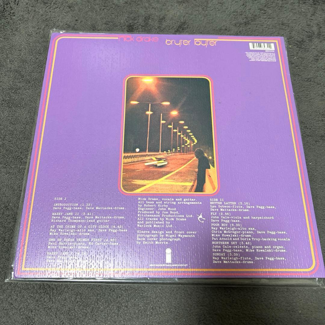 Nick Drake Bryter Layter Vinyl LP 2013 Reissue Folk Rock Island Records