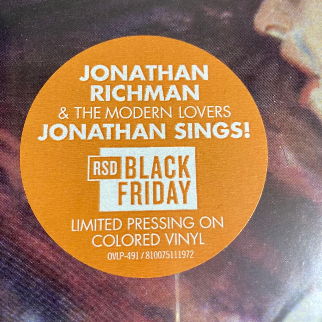 Jonathan Richman & The Modern Lovers Jonathan Sings! RSD Colored Vinyl LP