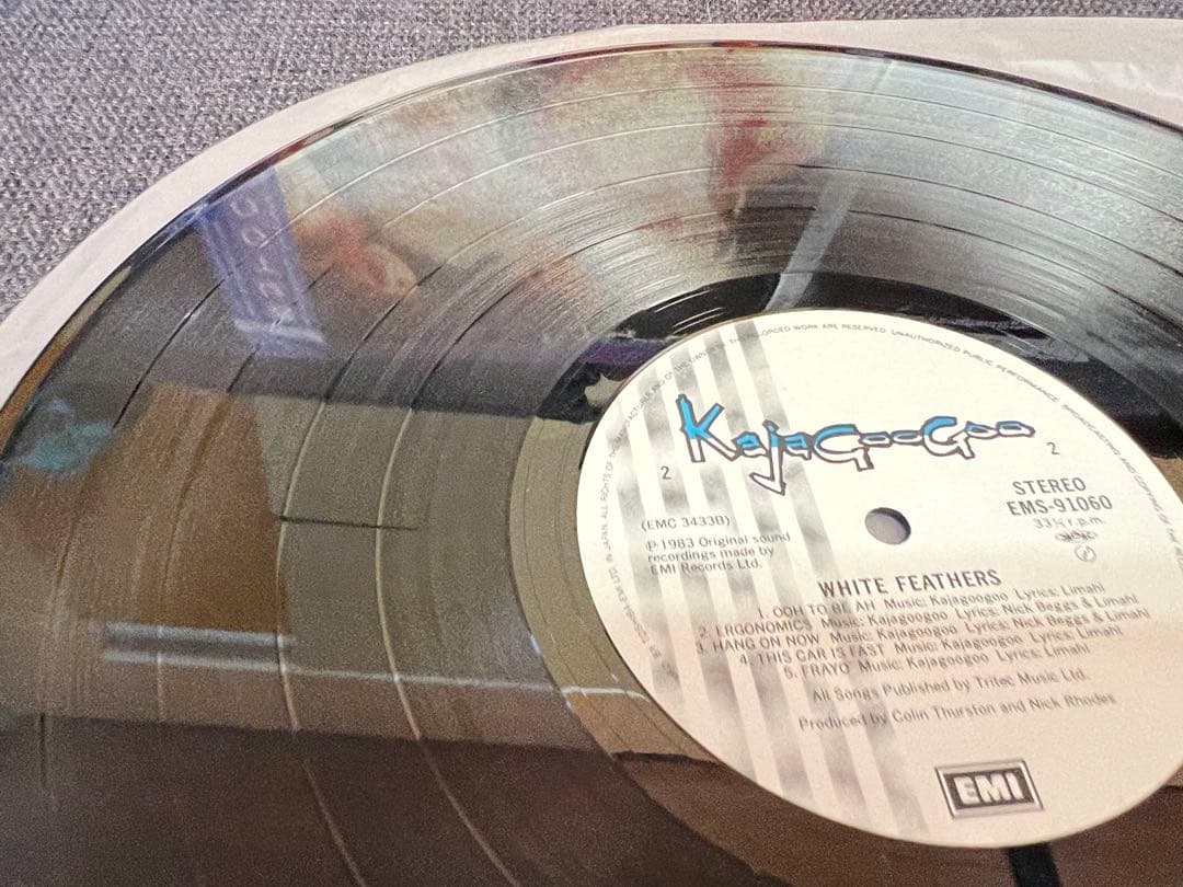 Kajagoogoo White Feathers Vinyl LP Japan EMS-91060 w/ Obi 1S/1S Early Pressing