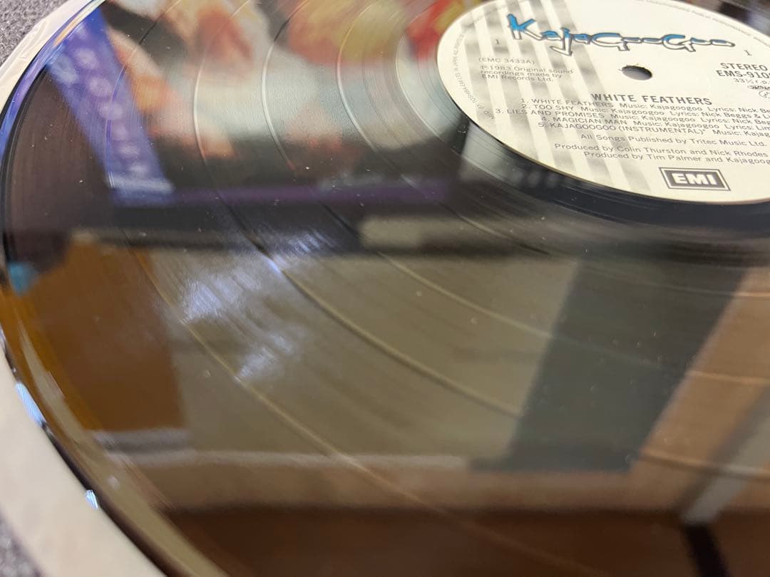 Kajagoogoo White Feathers Vinyl LP Japan EMS-91060 w/ Obi 1S/1S Early Pressing