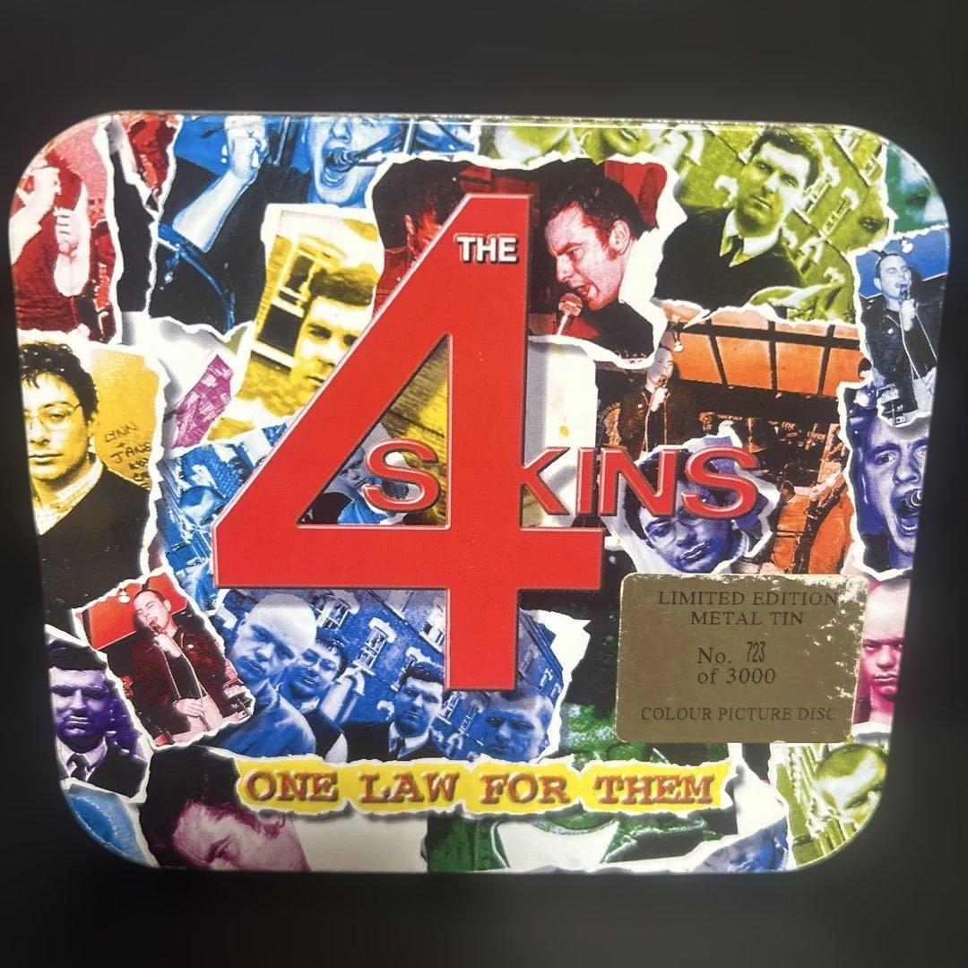 The 4-Skins - One Law For Them Limited Edition Metal Tin CD 1997