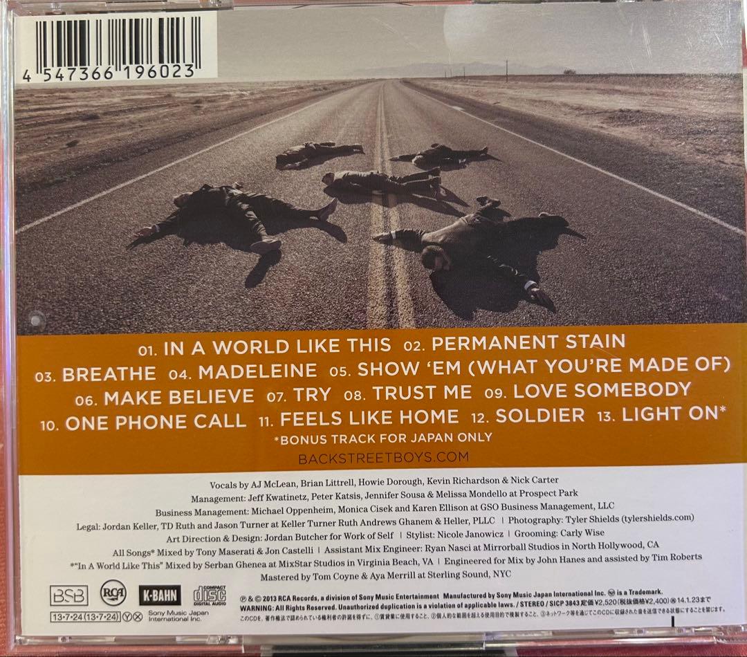 Backstreet Boys In A World Like This CD Japan Press Bonus Track 2013