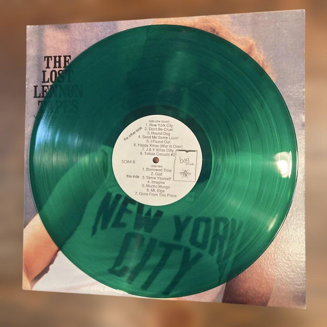 John Lennon The Lost Lennon Tapes Volume Twelve Green Vinyl LP Rare Import