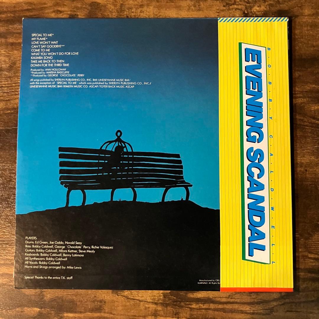 Bobby Caldwell - Evening Scandal LP Japan 1978 AOR Vinyl with Obi & Insert