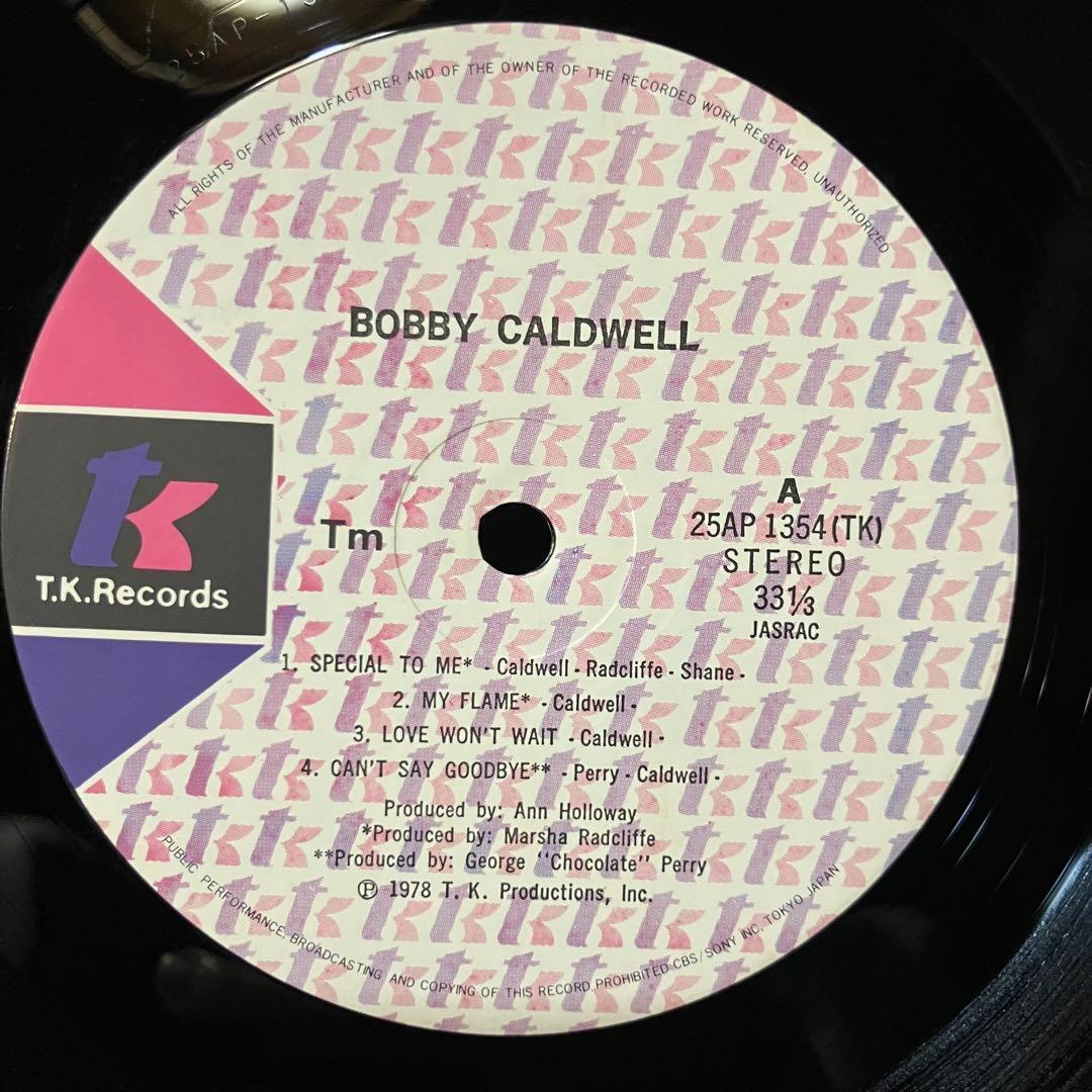 Bobby Caldwell - Evening Scandal LP Japan 1978 AOR Vinyl with Obi & Insert