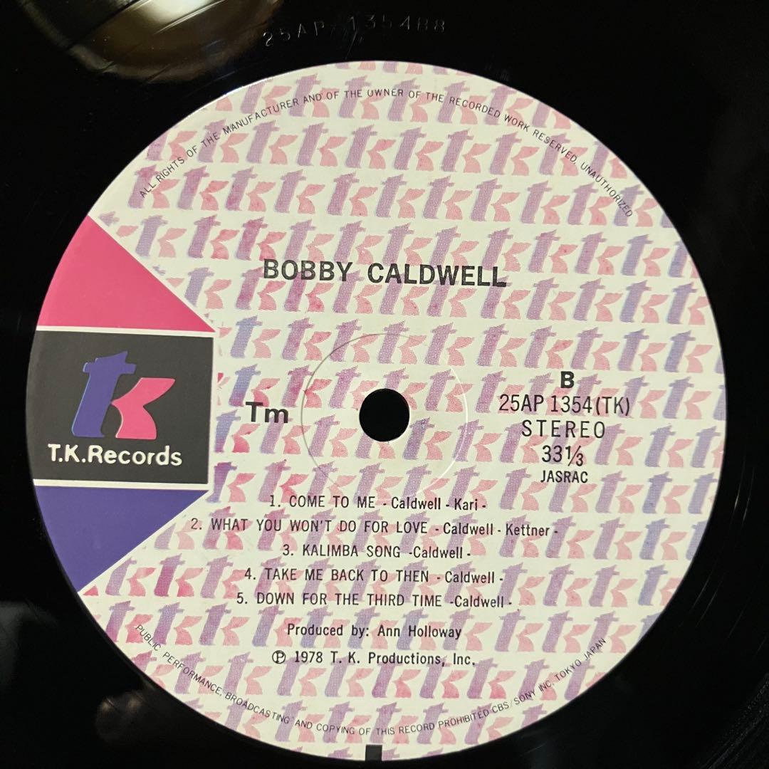 Bobby Caldwell - Evening Scandal LP Japan 1978 AOR Vinyl with Obi & Insert