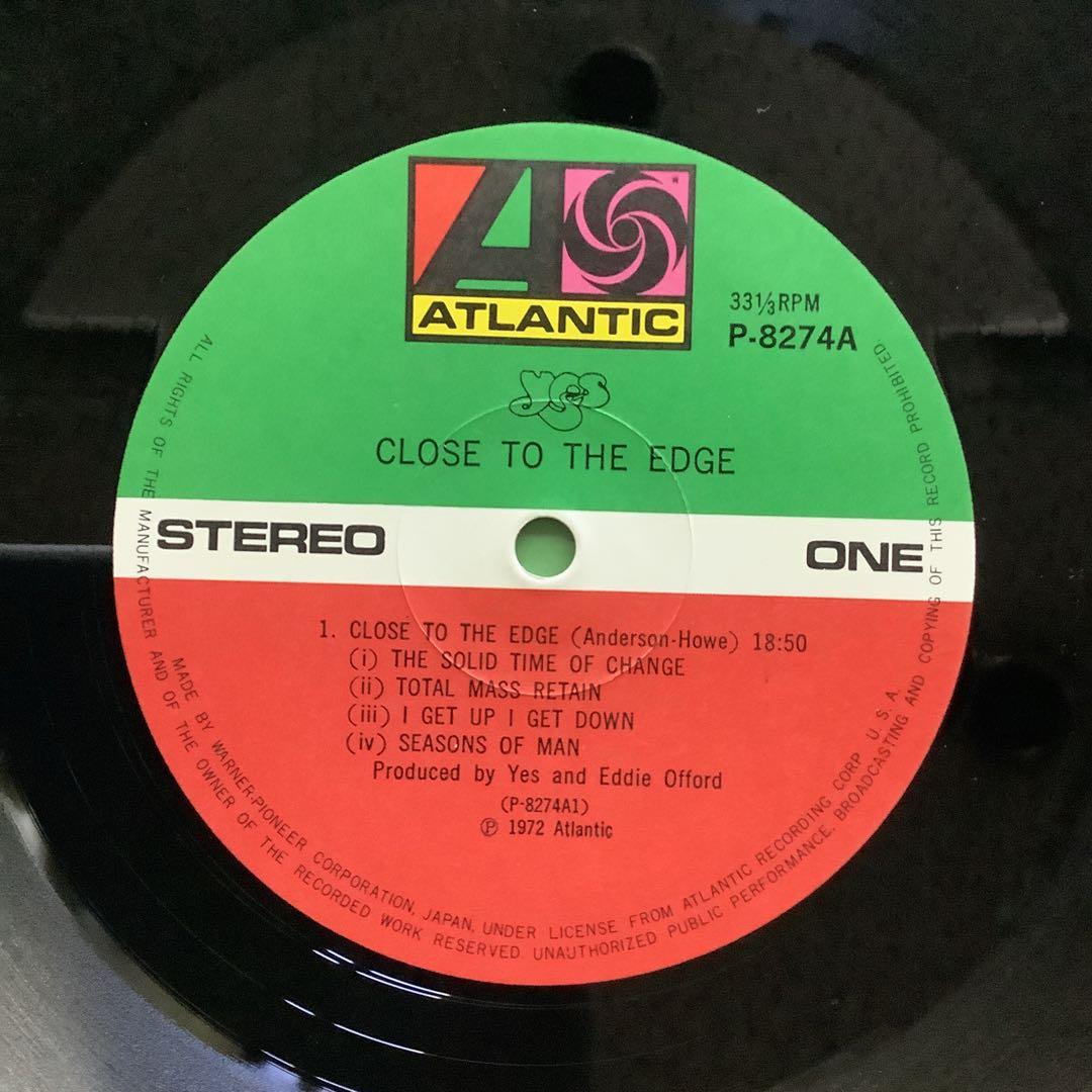 Yes Close To The Edge LP Japan 1974 Prog Rock Atlantic Used | Japansoundstore