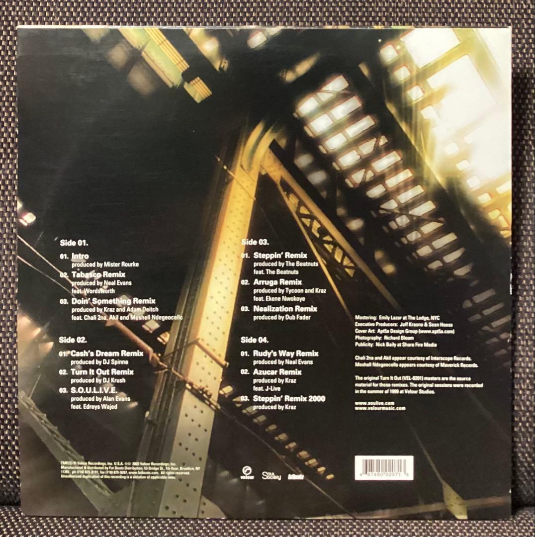 Soulive - Turn It Out Remixed (2LP, 2003) DJ Krush, DJ Spinna, The Beatnuts