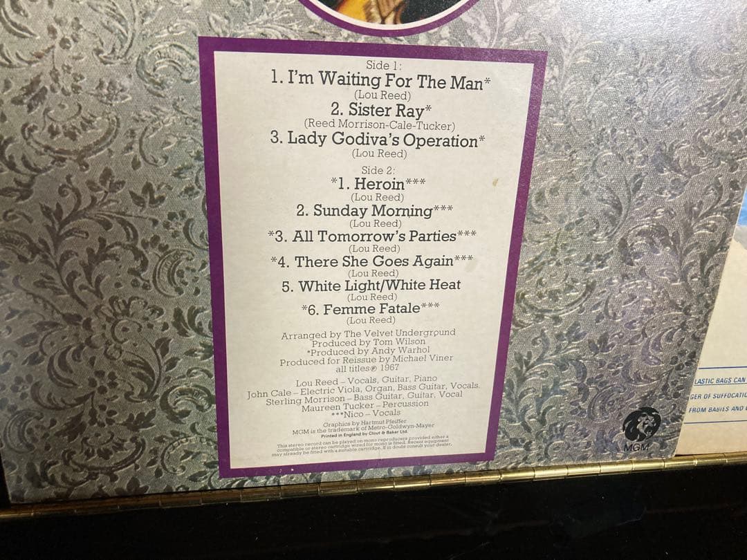 Lou Reed & The Velvet Underground UK LP Compilation Vinyl Record