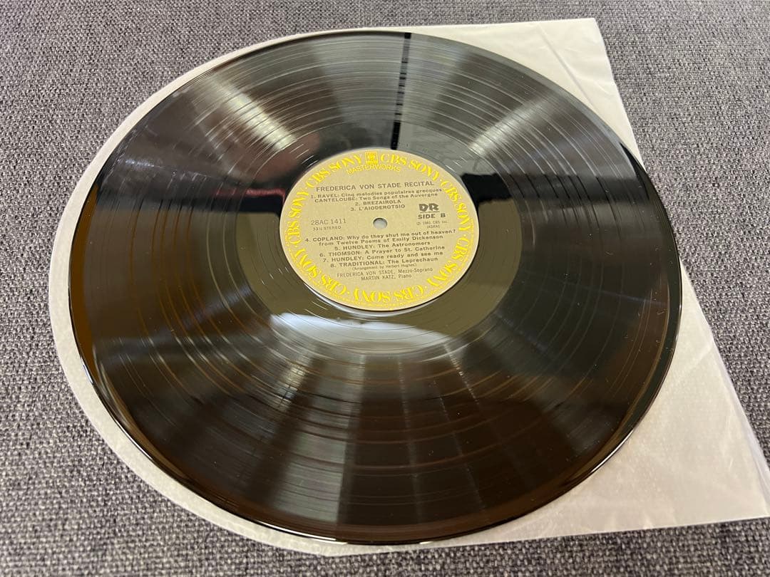 Frederica von Stade Live! LP 1981 Japan Classical CBS/Sony 28AC1411 1A1/1A1