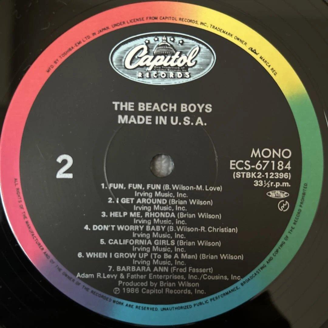 The Beach Boys Made In U.S.A. 2LP 1986 Japan Best Hits Compilation Vinyl Records