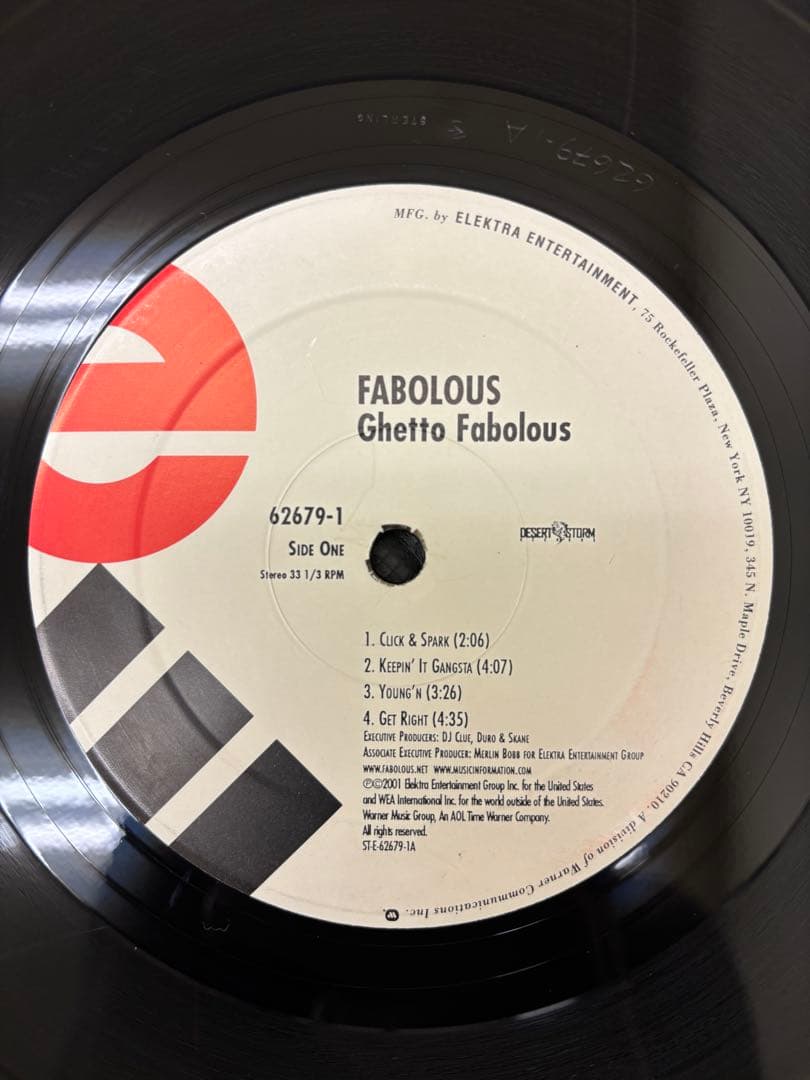 Fabolous - Ghetto Fabolous 2LP Vinyl 2001 Debut Album US Hip Hop Classic