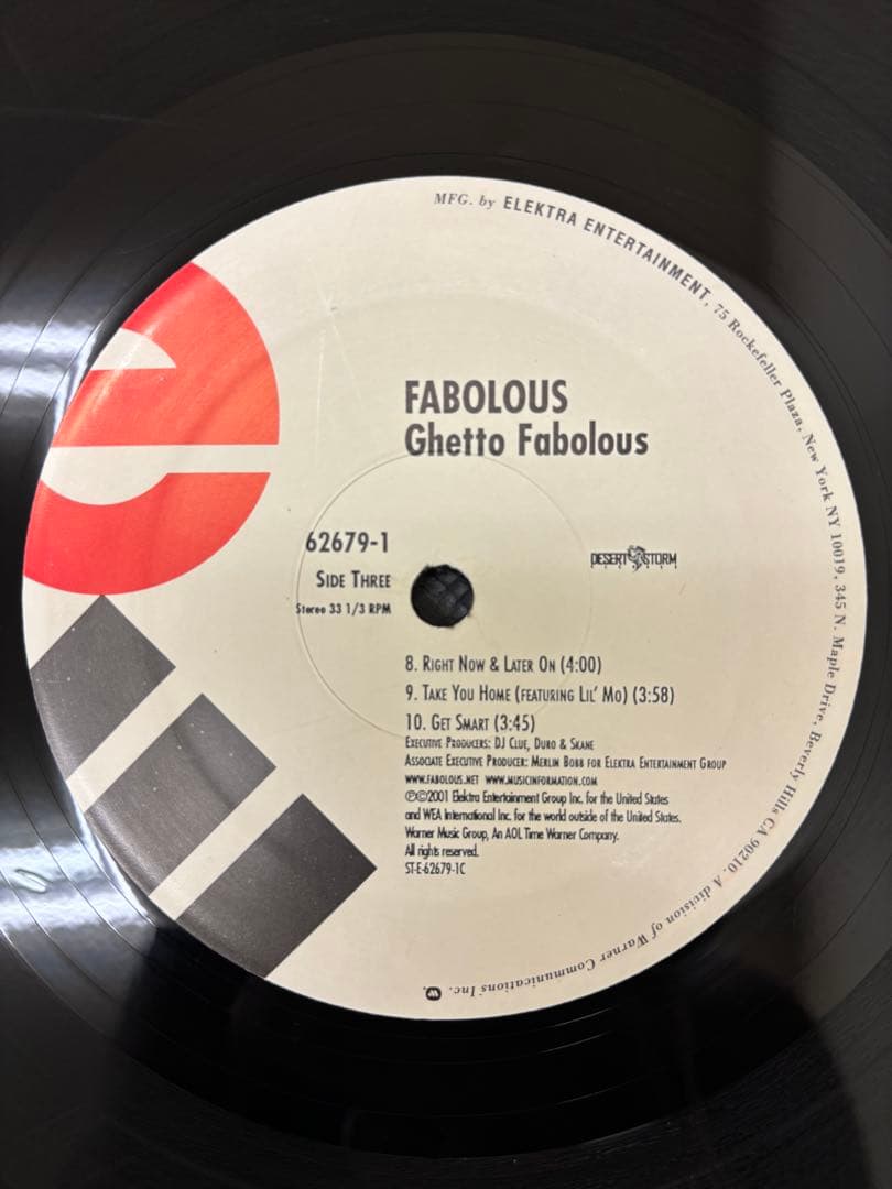 Fabolous - Ghetto Fabolous 2LP Vinyl 2001 Debut Album US Hip Hop Classic