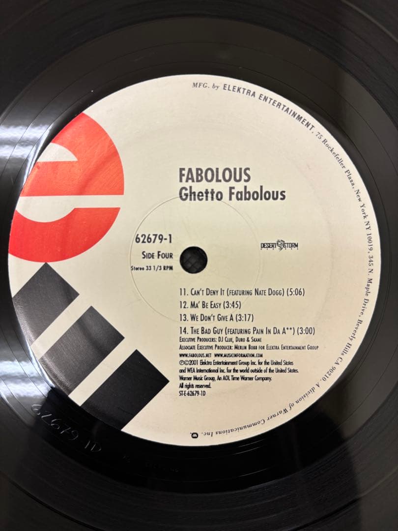 Fabolous - Ghetto Fabolous 2LP Vinyl 2001 Debut Album US Hip Hop Classic