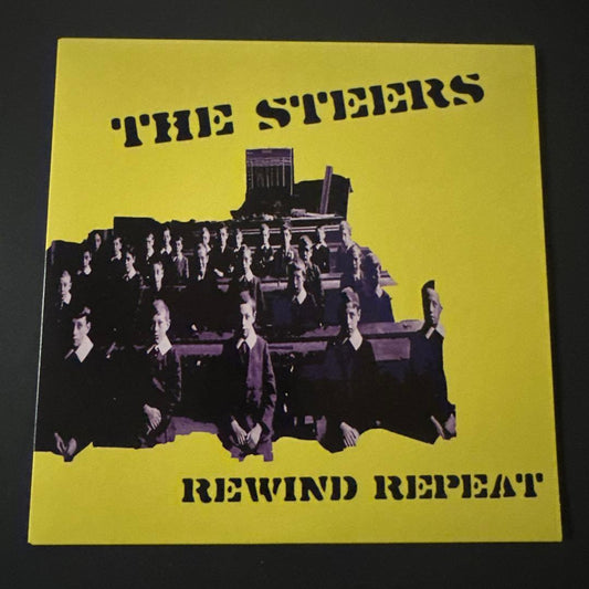 THE STEERS Rewind Repeat 7" Single 2007 UK Indie Rock Vinyl Record KIDS017