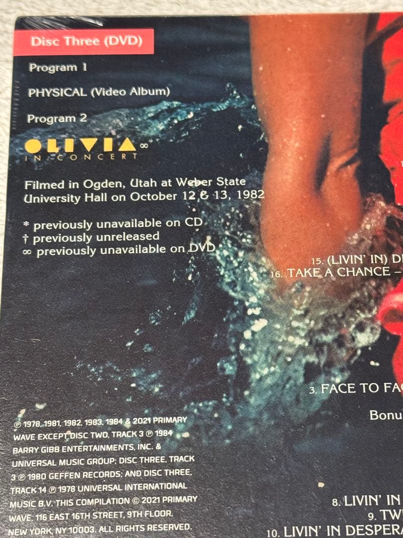 Olivia ton-John Physical 40th Anniversary Deluxe Edition 3CD+DVD | Japansoundstore
