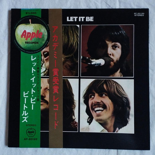 The Beatles - Let It Be LP Japan Red Wax Vinyl Double Obi Rare Toshiba AP-80189