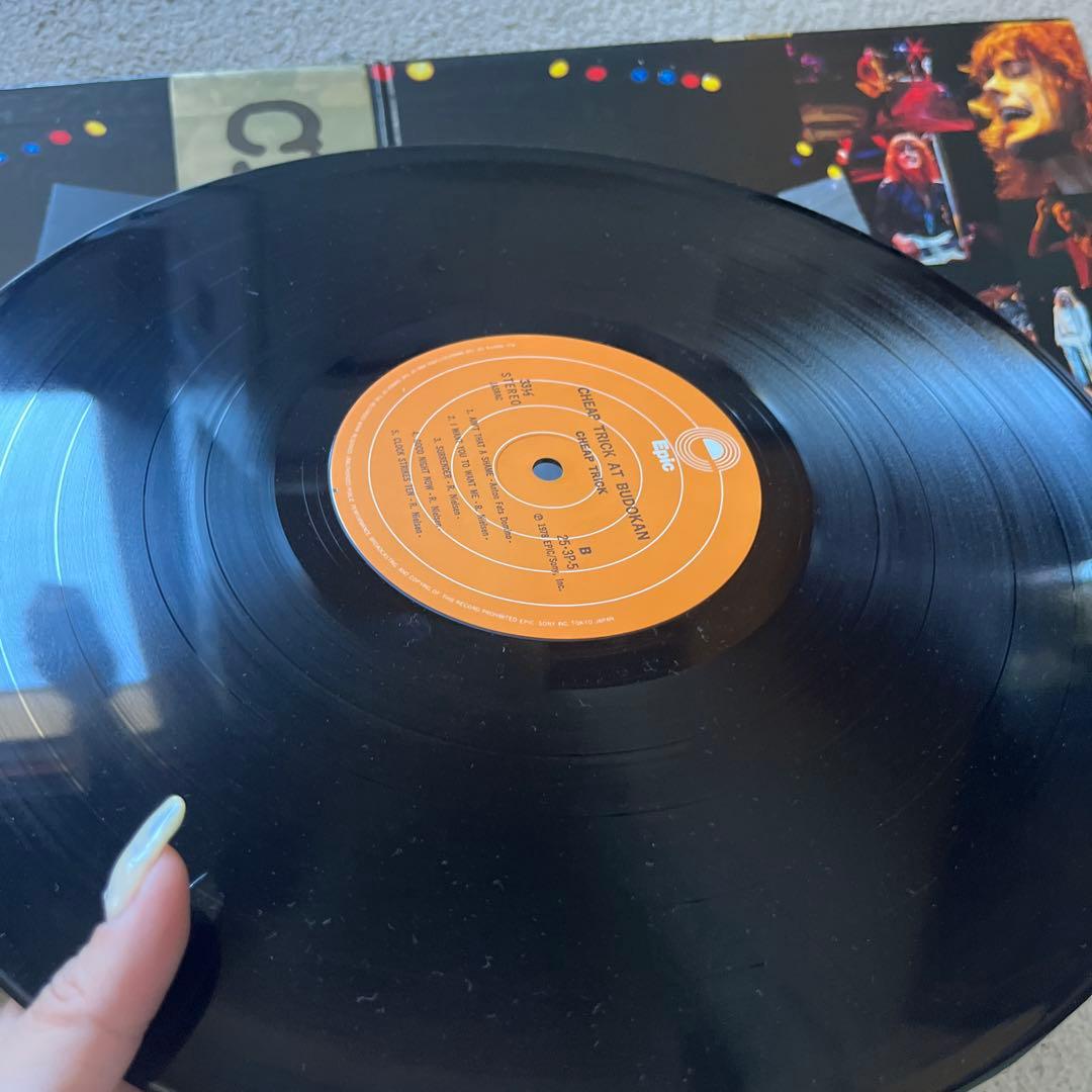 Cheap Trick At Budokan LP Japan Vinyl Record with Obi and Lyric Sheet