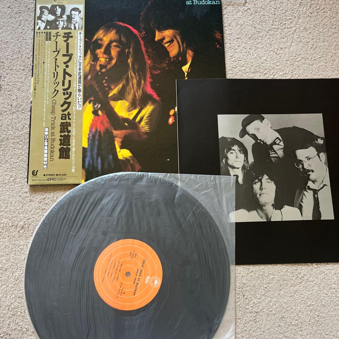 Cheap Trick At Budokan LP Japan Vinyl Record with Obi and Lyric Sheet