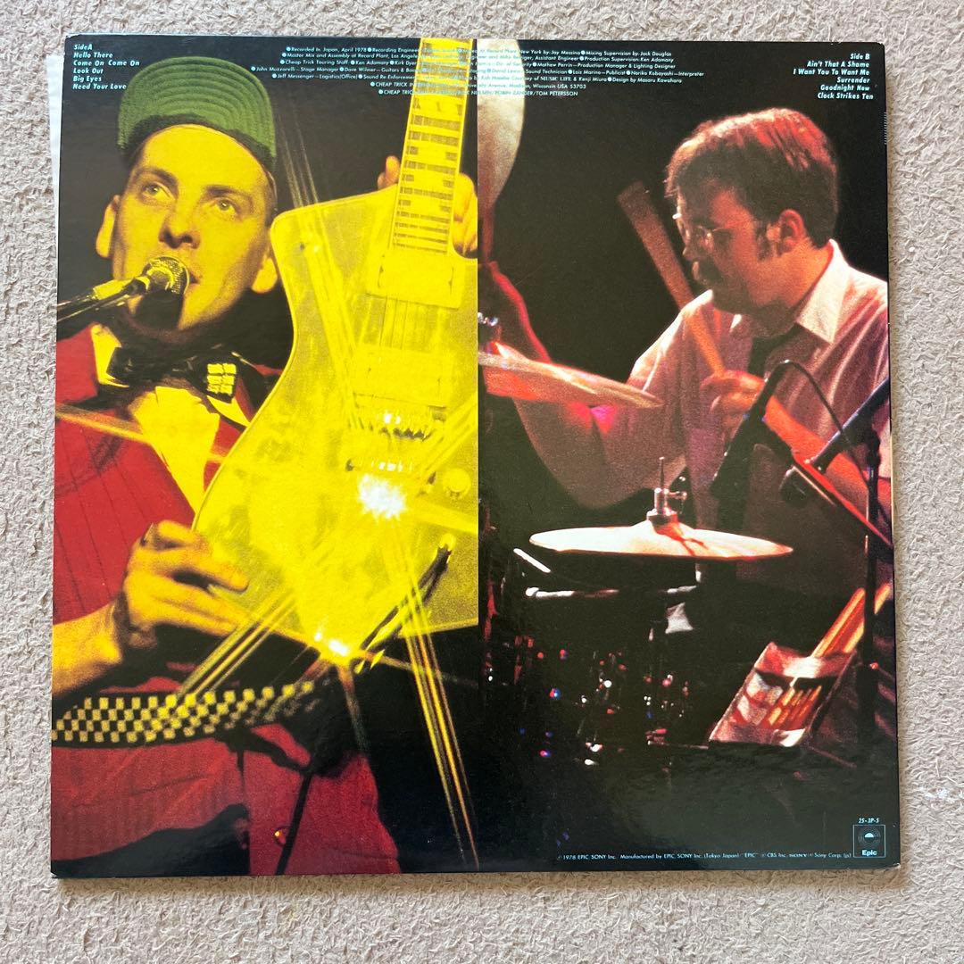 Cheap Trick At Budokan LP Japan Vinyl Record with Obi and Lyric Sheet
