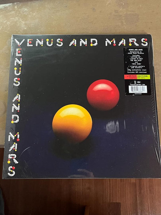 Wings - Venus And Mars LP 2017 Ltd Ed Red/Yellow Vinyl Paul McCartney Remastered