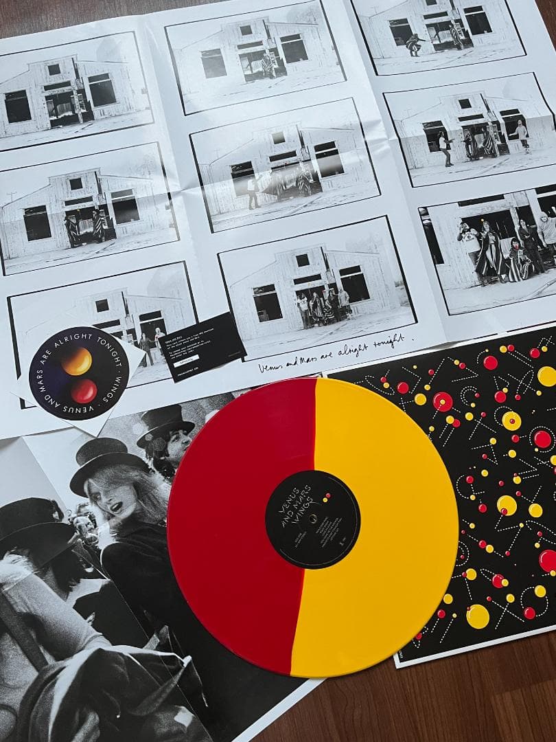 Wings - Venus And Mars LP 2017 Ltd Ed Red/Yellow Vinyl Paul McCartney Remastered