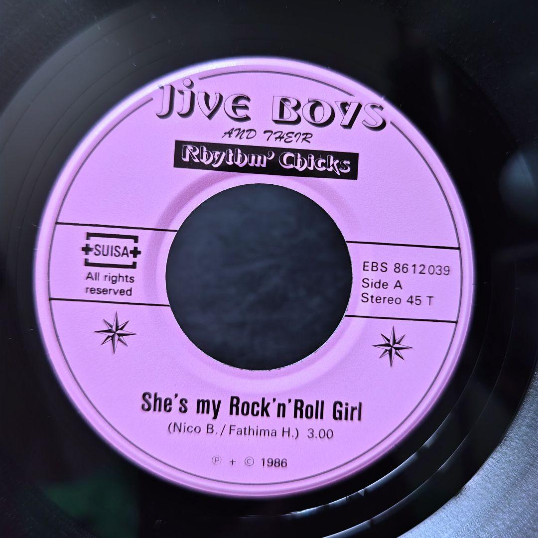 Jive Boys & Their Rhythm Chicks - She's My Rock'n'Roll Girl 7" 1986 Neo Rockabil