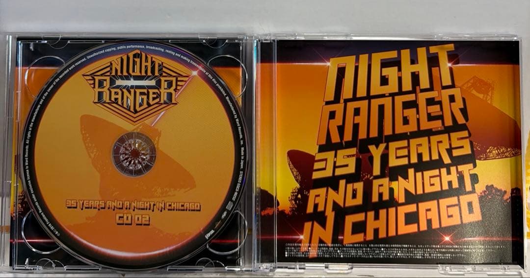 Night Ranger 35 Years and a Night in Chicago 2CD Japan Press 2016 Ward Records
