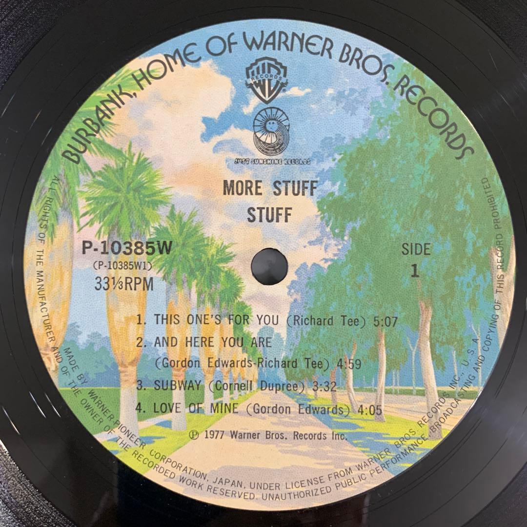 Stuff - More Stuff LP 1977 Japan Pressing Jazz Funk Warner P-10385W With Obi