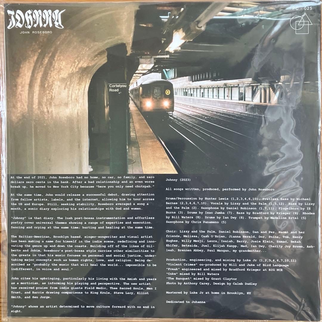 John Roseboro - Johnny LP Red Vinyl Limited 250 Copies Rare Japan Import