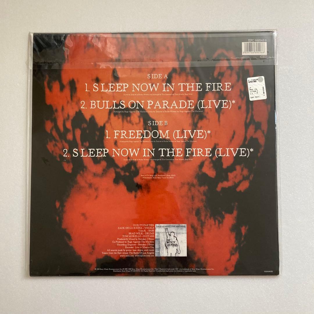Rage Against The Machine - Sleep Now In The Fire - 12" Vinyl Record (2000, EU)