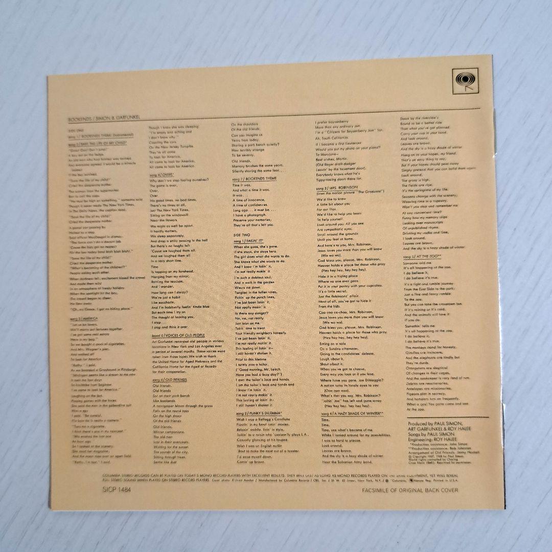 Simon & Garfunkel Bookends Japan Press CD Mini LP Paper Sleeve w/ OBI & Poster