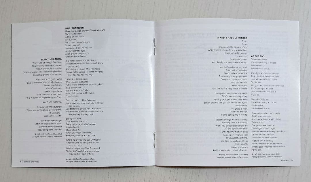 Simon & Garfunkel Bookends Japan Press CD Mini LP Paper Sleeve w/ OBI & Poster