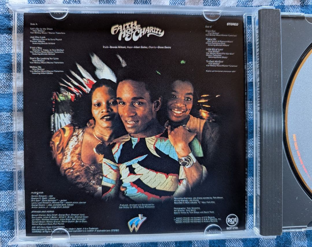 Faith Hope & Charity Self-Titled CD Japan Press Disco Fever 1975 Van McCoy