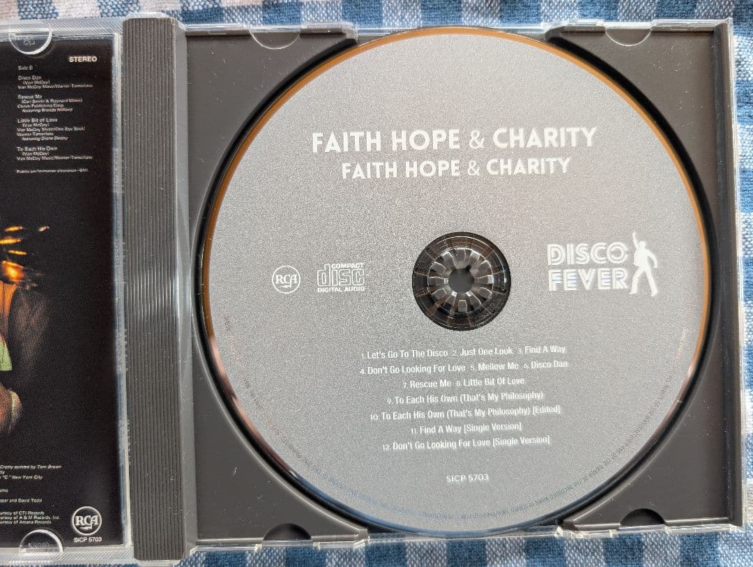 Faith Hope & Charity Self-Titled CD Japan Press Disco Fever 1975 Van McCoy