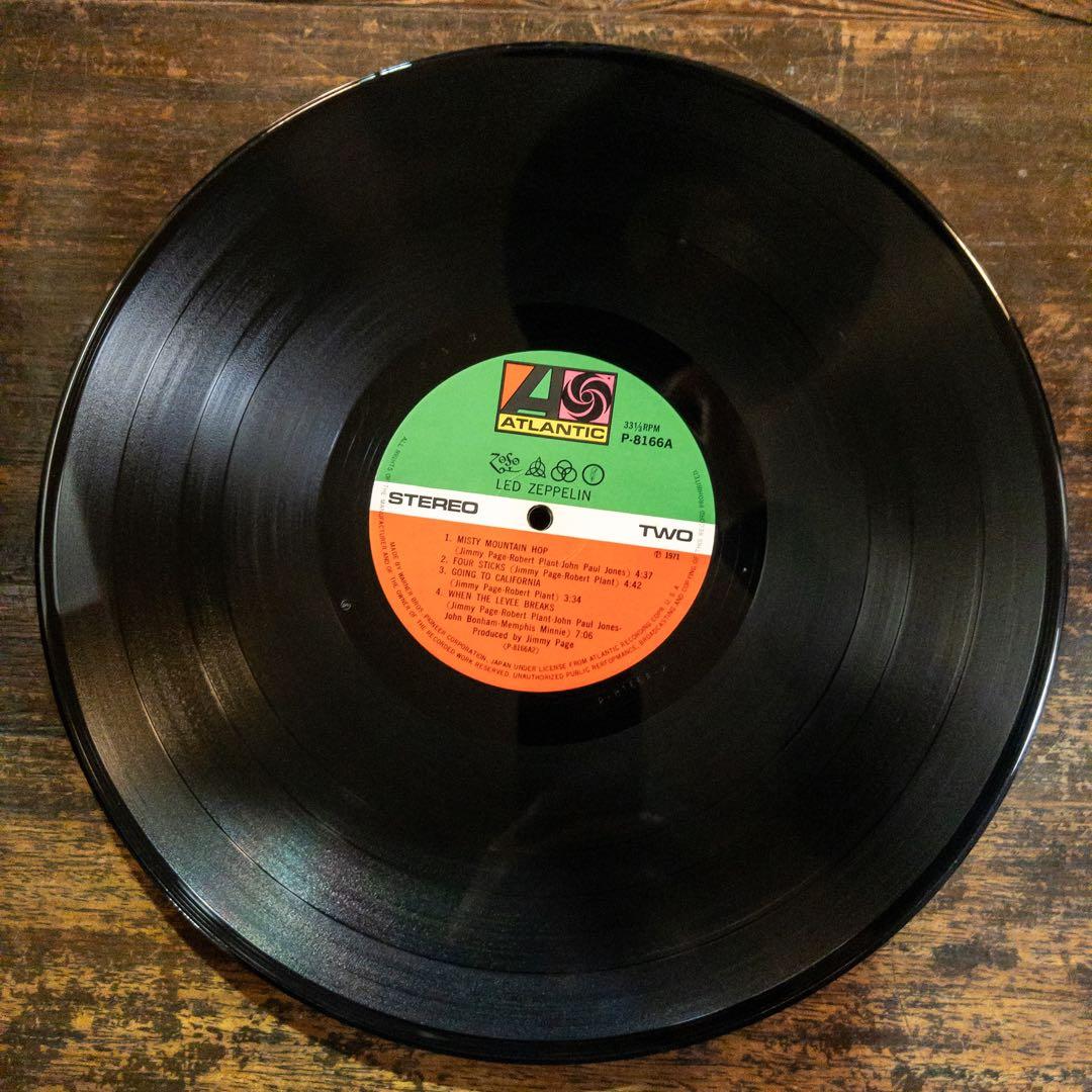 Led Zeppelin - Untitled IV LP 1971 Japan 1st Press P-8166A Rock Age Obi Included