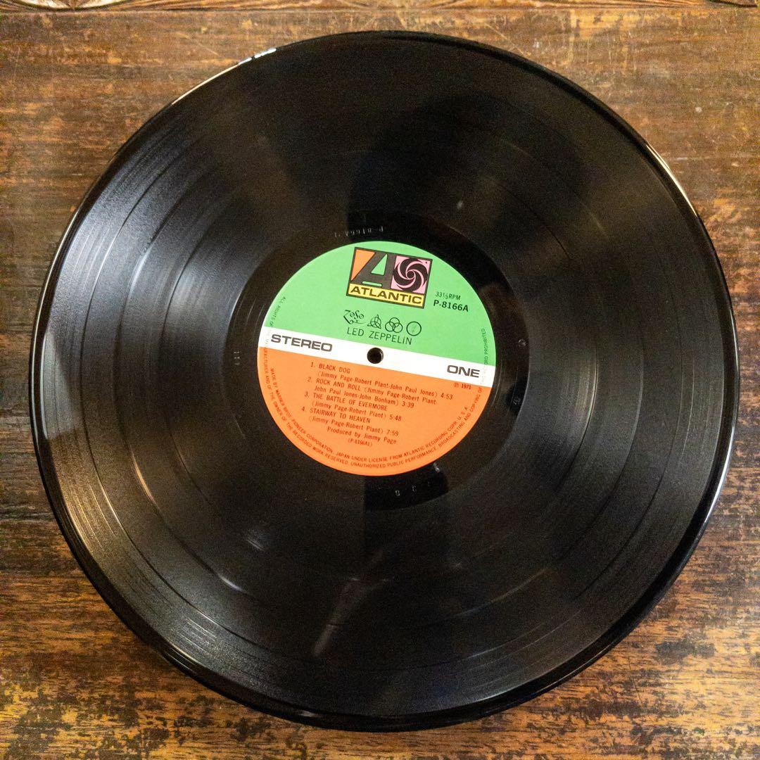 Led Zeppelin - Untitled IV LP 1971 Japan 1st Press P-8166A Rock Age Obi Included