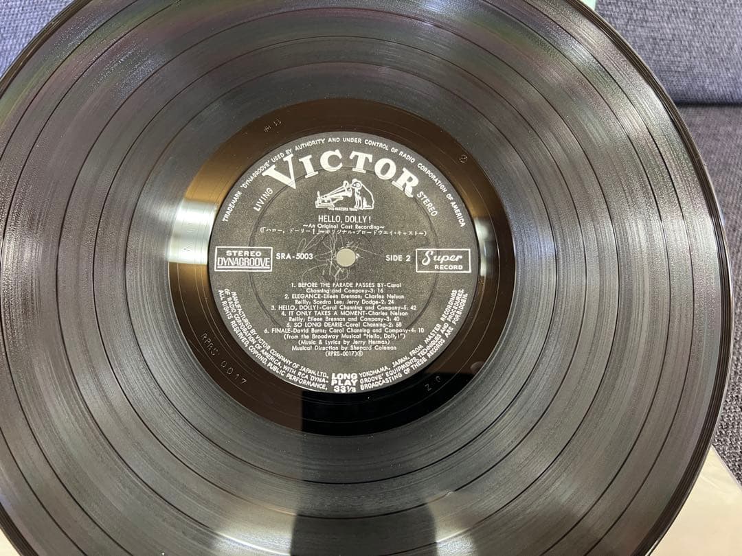 Hello, Dolly! Original Broadway Cast Recording Vinyl LP Japan Victor SRA-5003