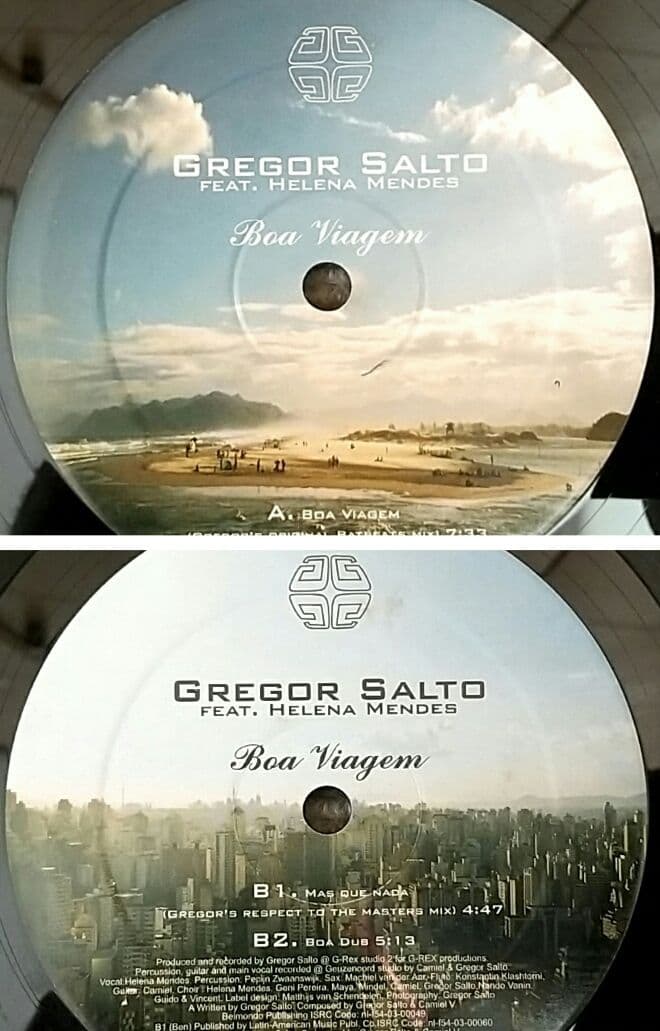 Gregor Salto - Boa Viagem 12" Vinyl Record G-Rex Music House Dance
