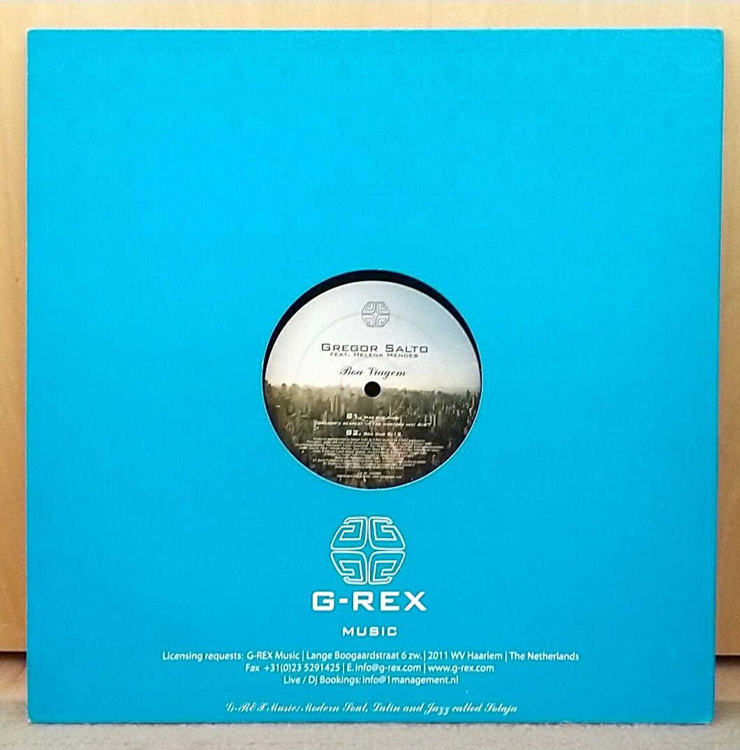 Gregor Salto - Boa Viagem 12" Vinyl Record G-Rex Music House Dance